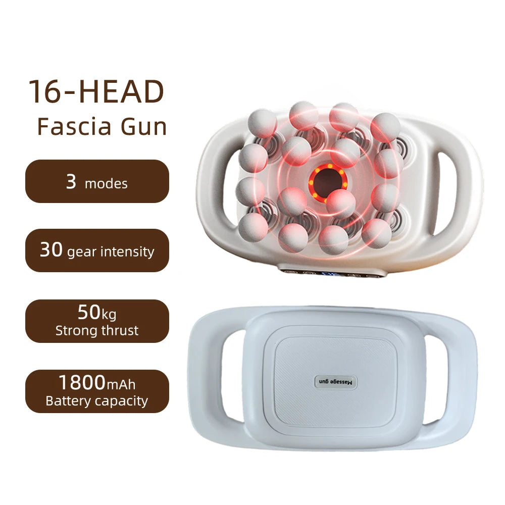 16-Head High-Frequency Vibration Massage Gun