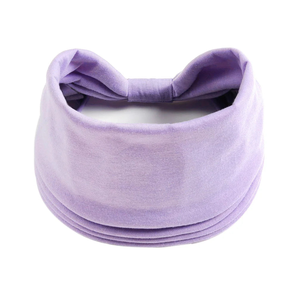 Wide Cotton Headbands for Women