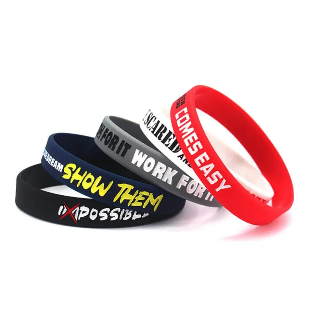 Motivational Silicone Wristbands