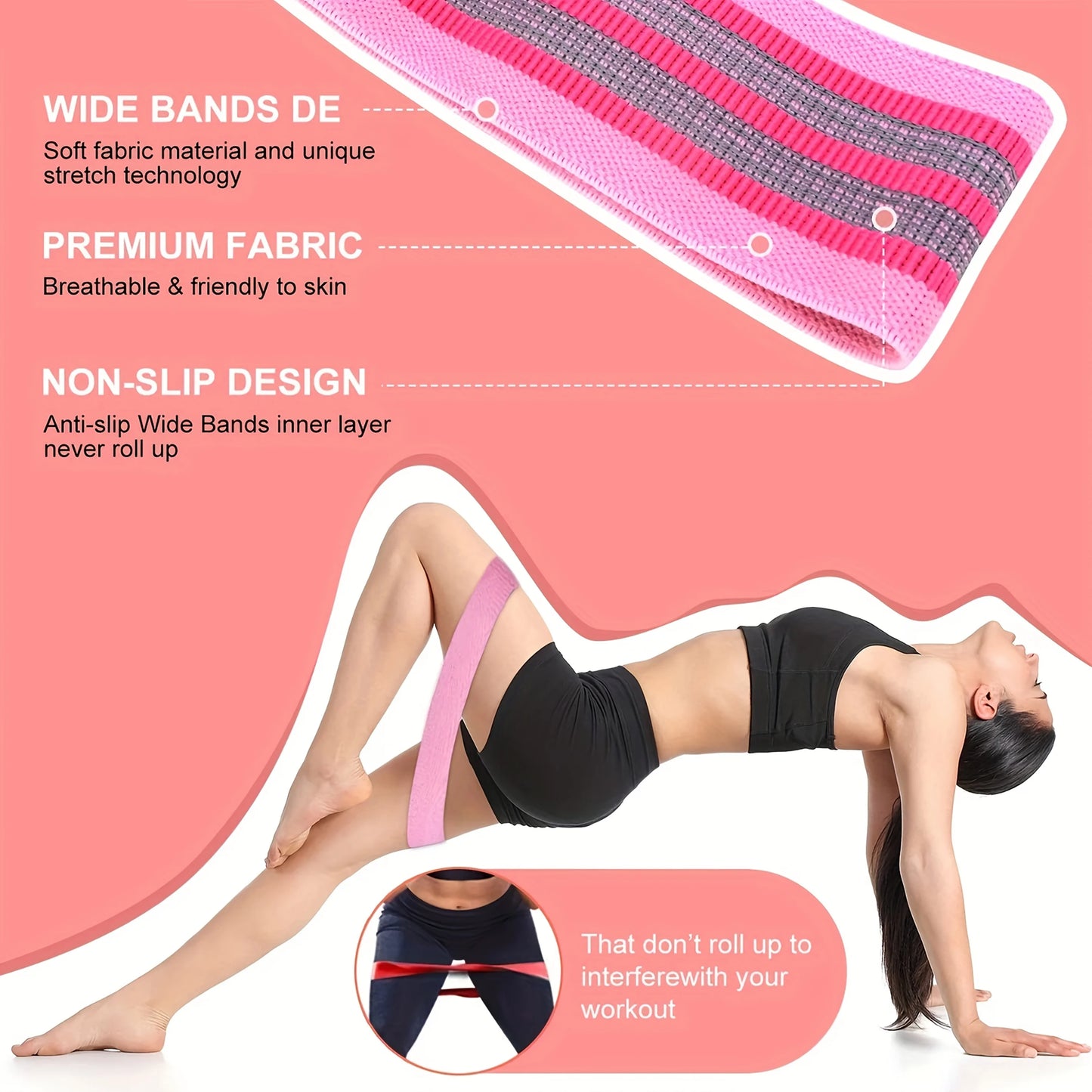 Fabric Resistance Bands Set