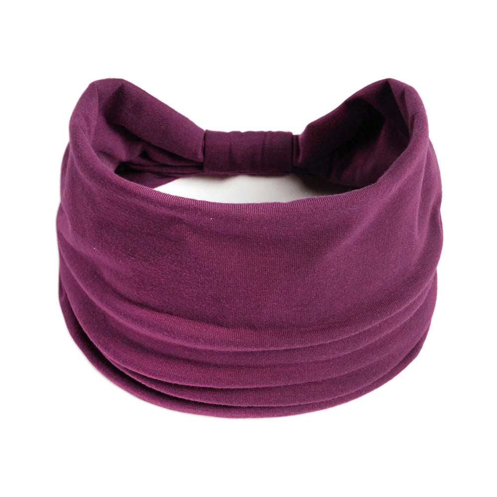 Wide Cotton Headbands for Women