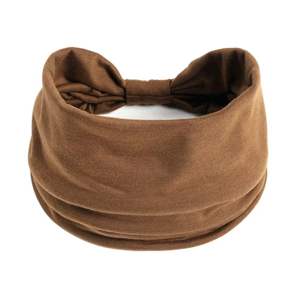 Wide Cotton Headbands for Women