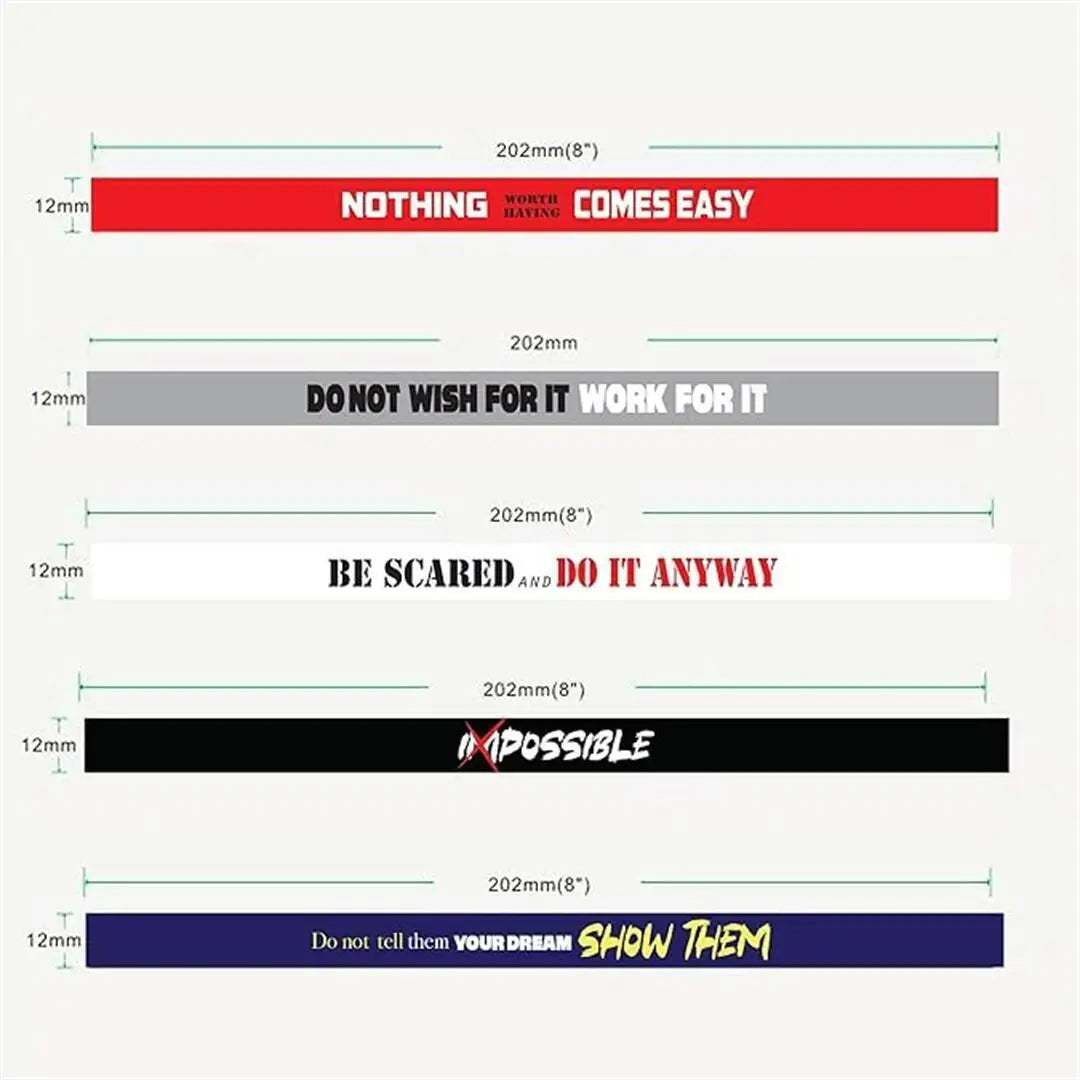 Motivational Silicone Wristbands