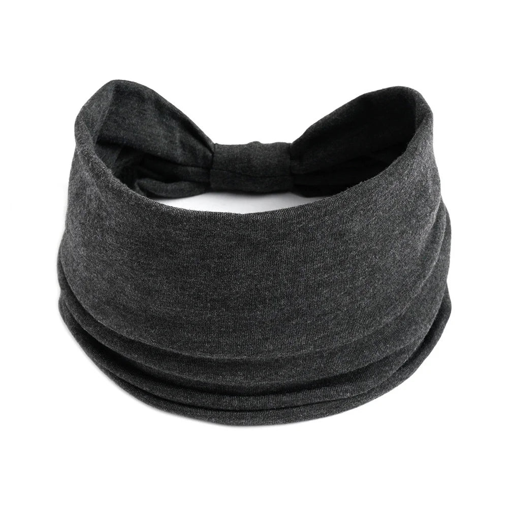 Wide Cotton Headbands for Women