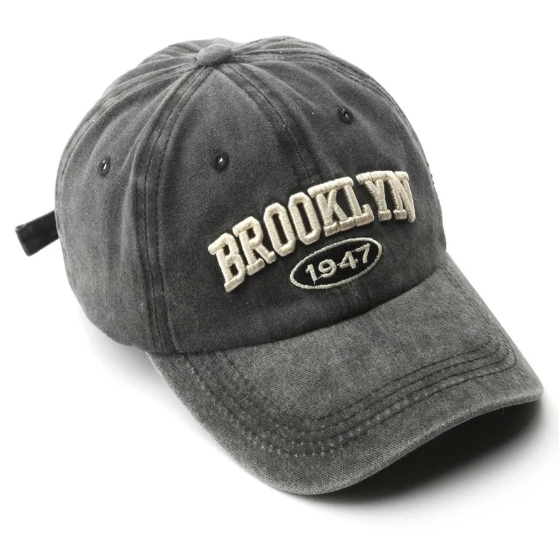 Retro Brooklyn Embroidered Baseball Cap