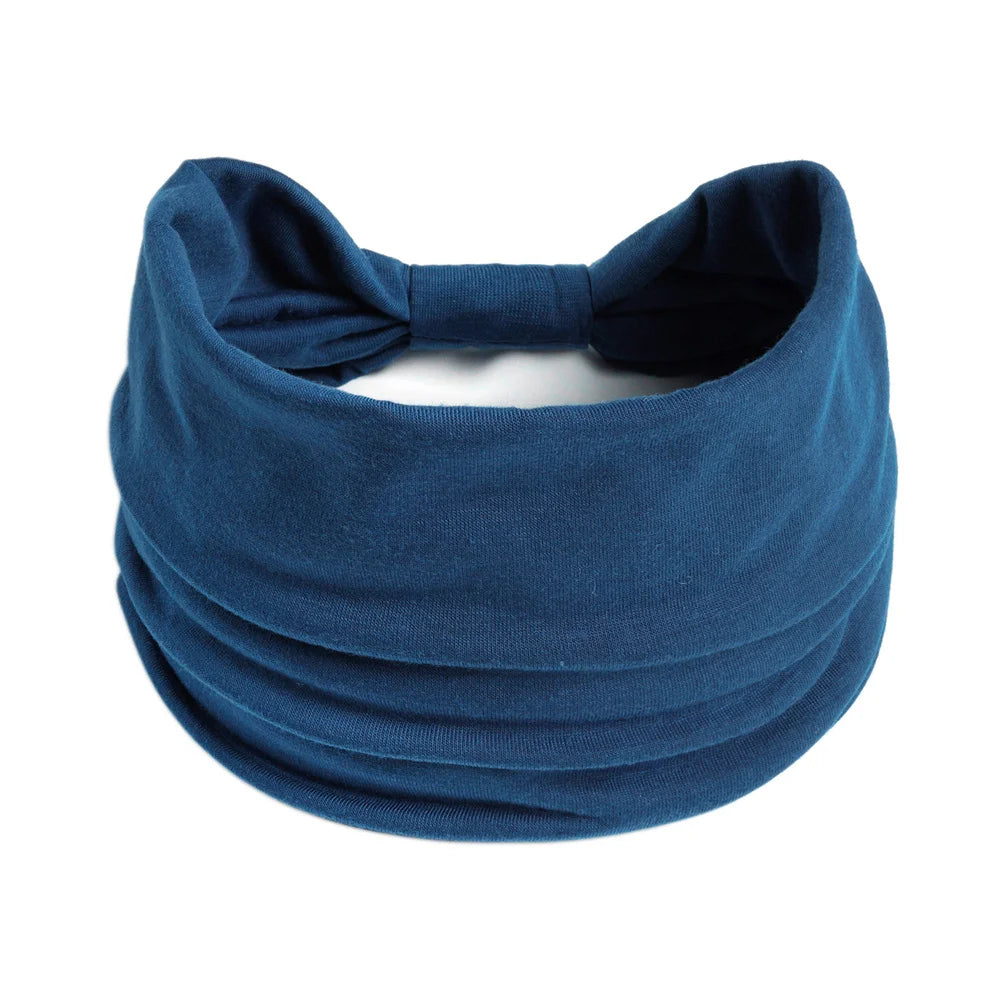 Wide Cotton Headbands for Women