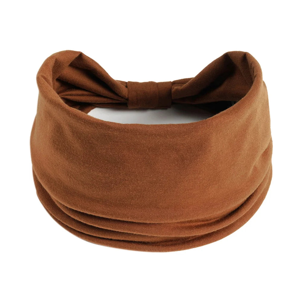 Wide Cotton Headbands for Women