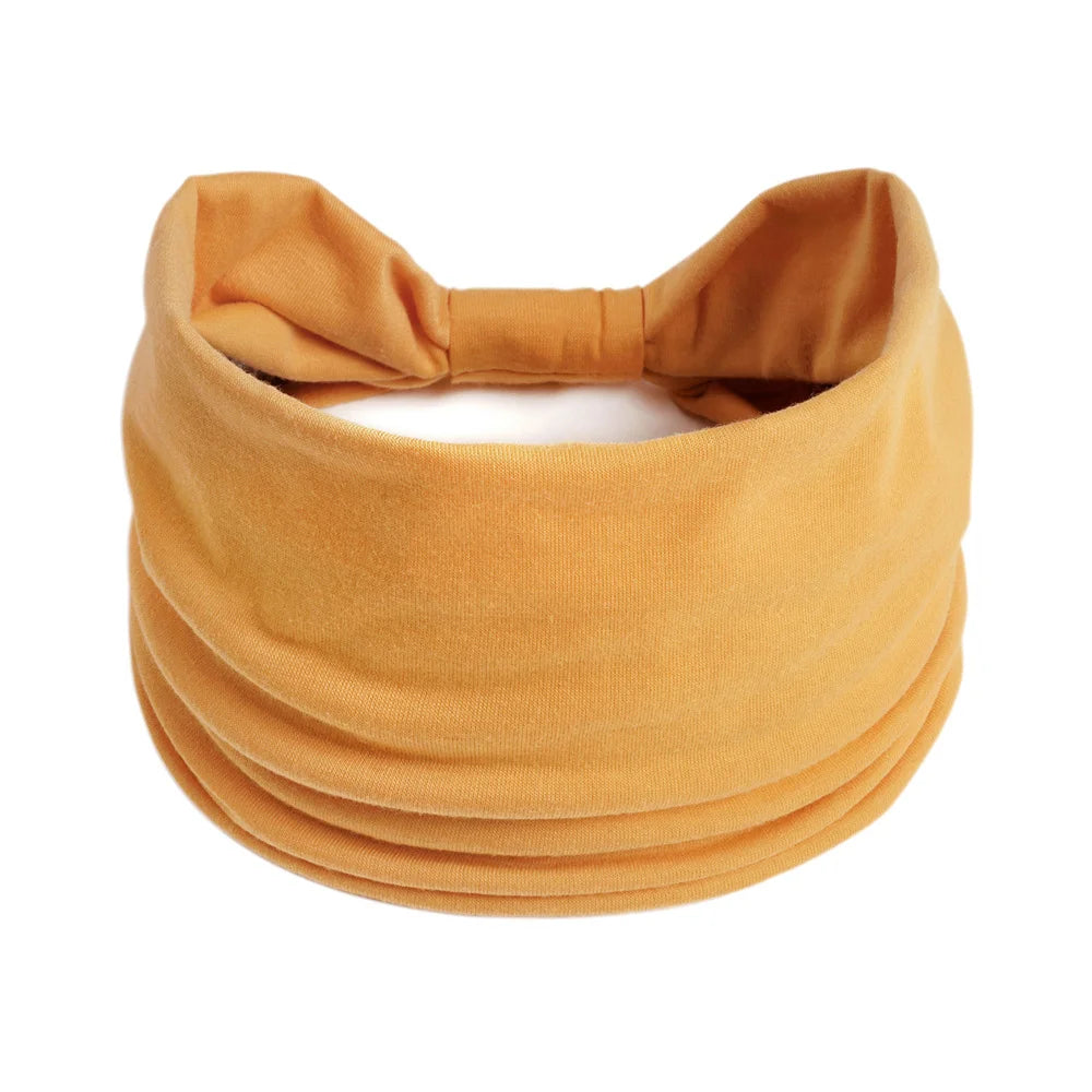 Wide Cotton Headbands for Women
