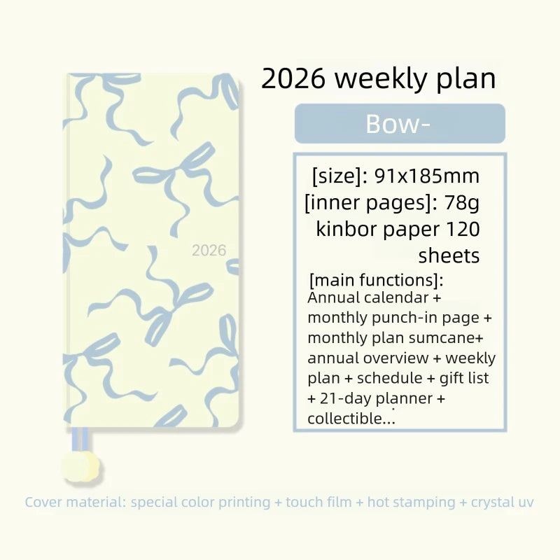 One Page Per Week Daily Time Management Book