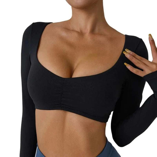 Women’s Long Sleeve Yoga Crop Top