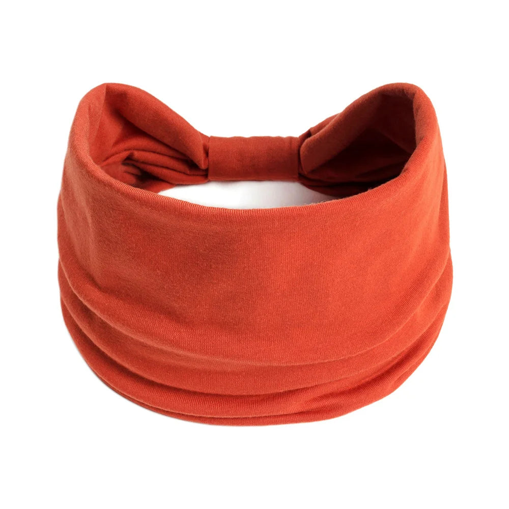 Wide Cotton Headbands for Women