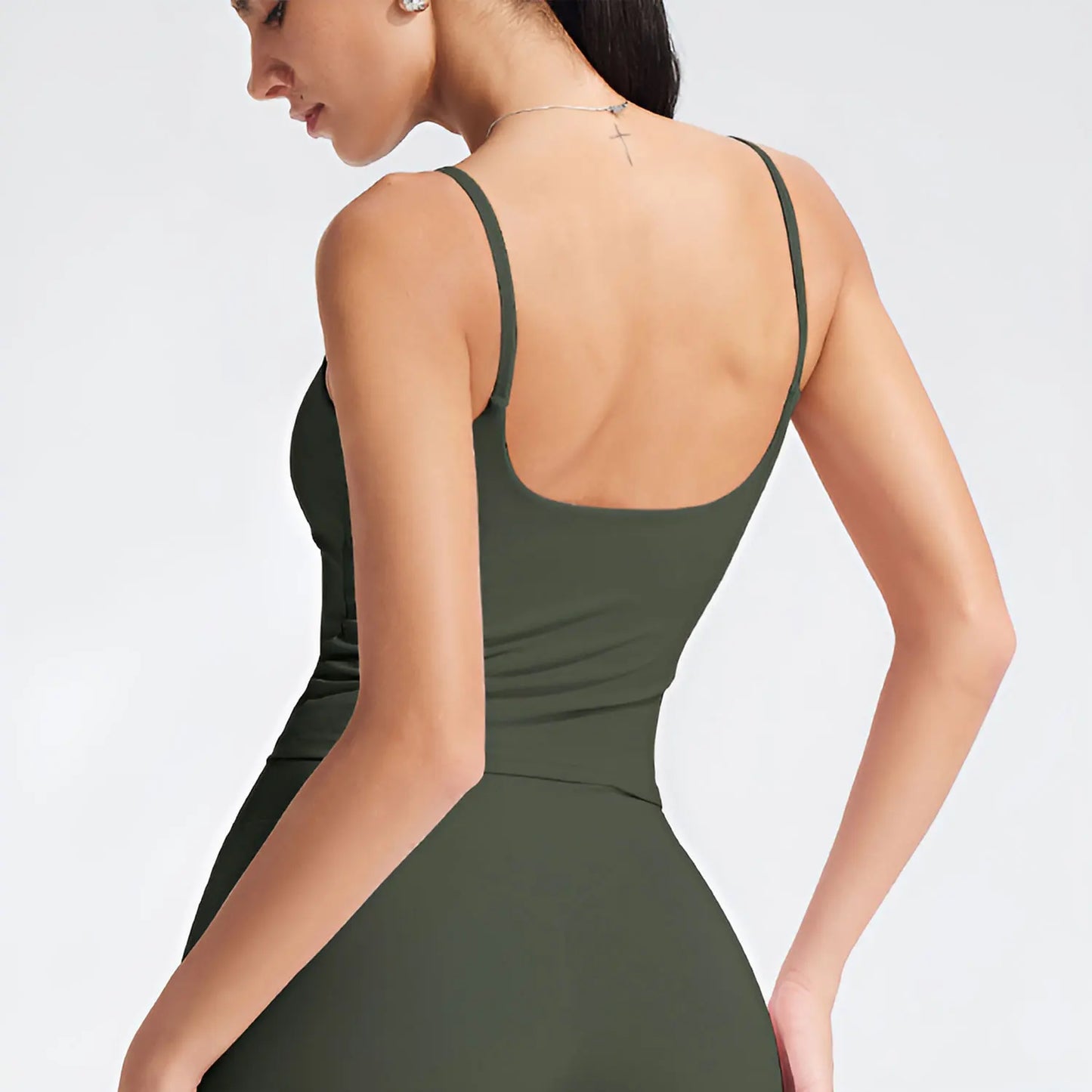 Square Neck Sports Workout Vest