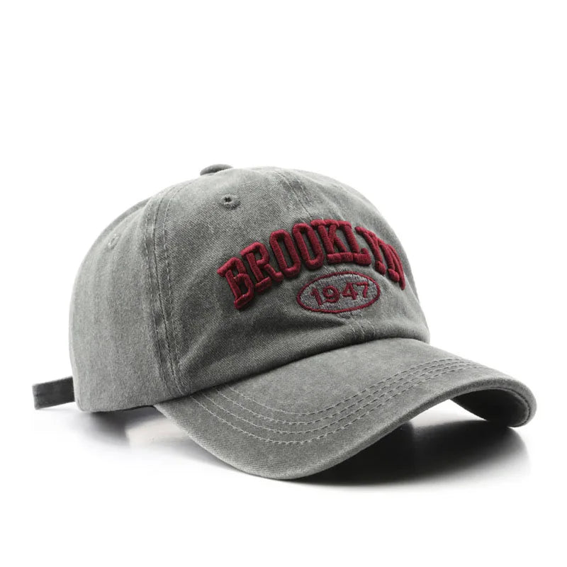 Retro Brooklyn Embroidered Baseball Cap