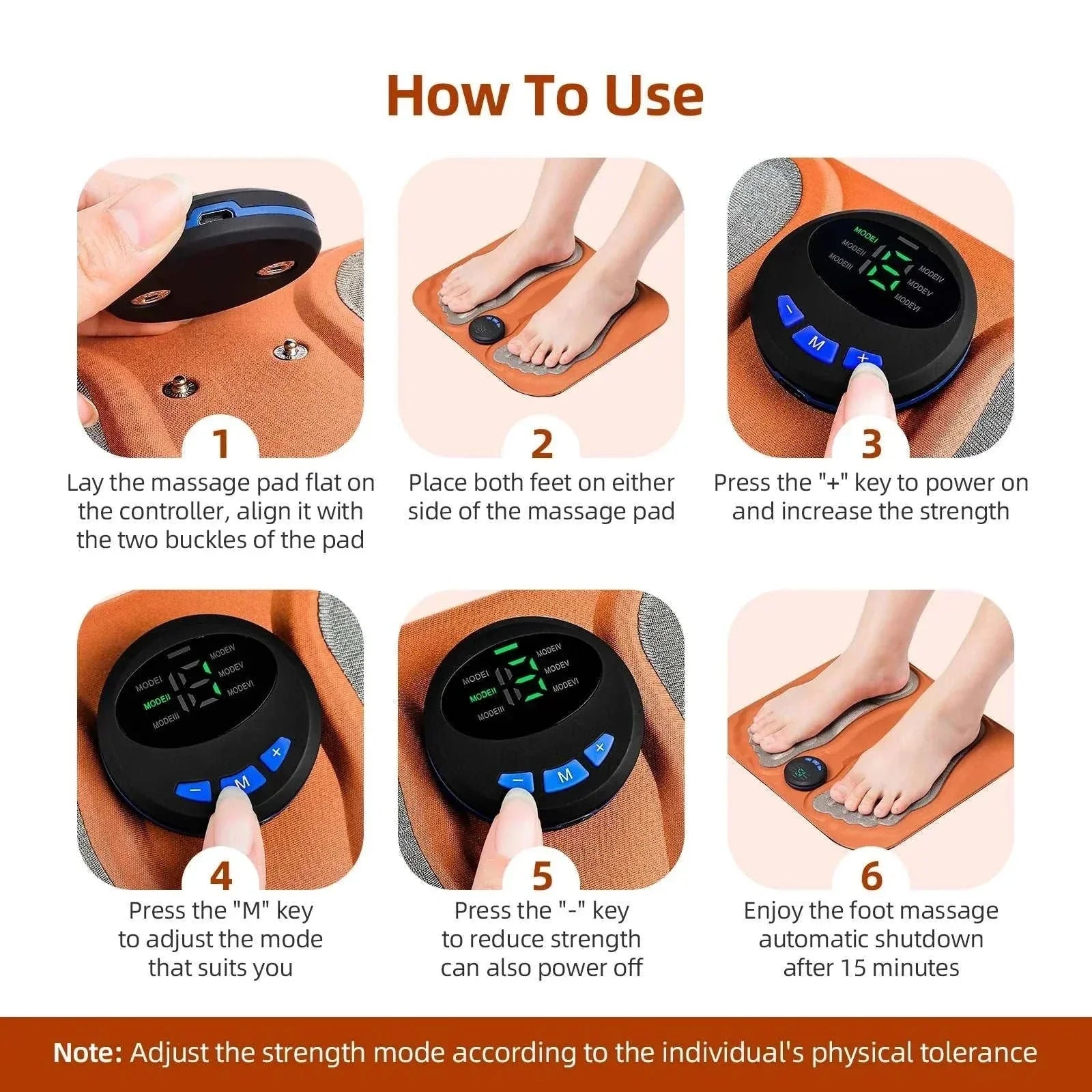Smart 3D Foot Massage Pad