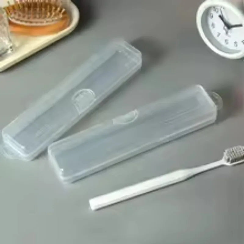 Transparent Travel Toothbrush Organizer