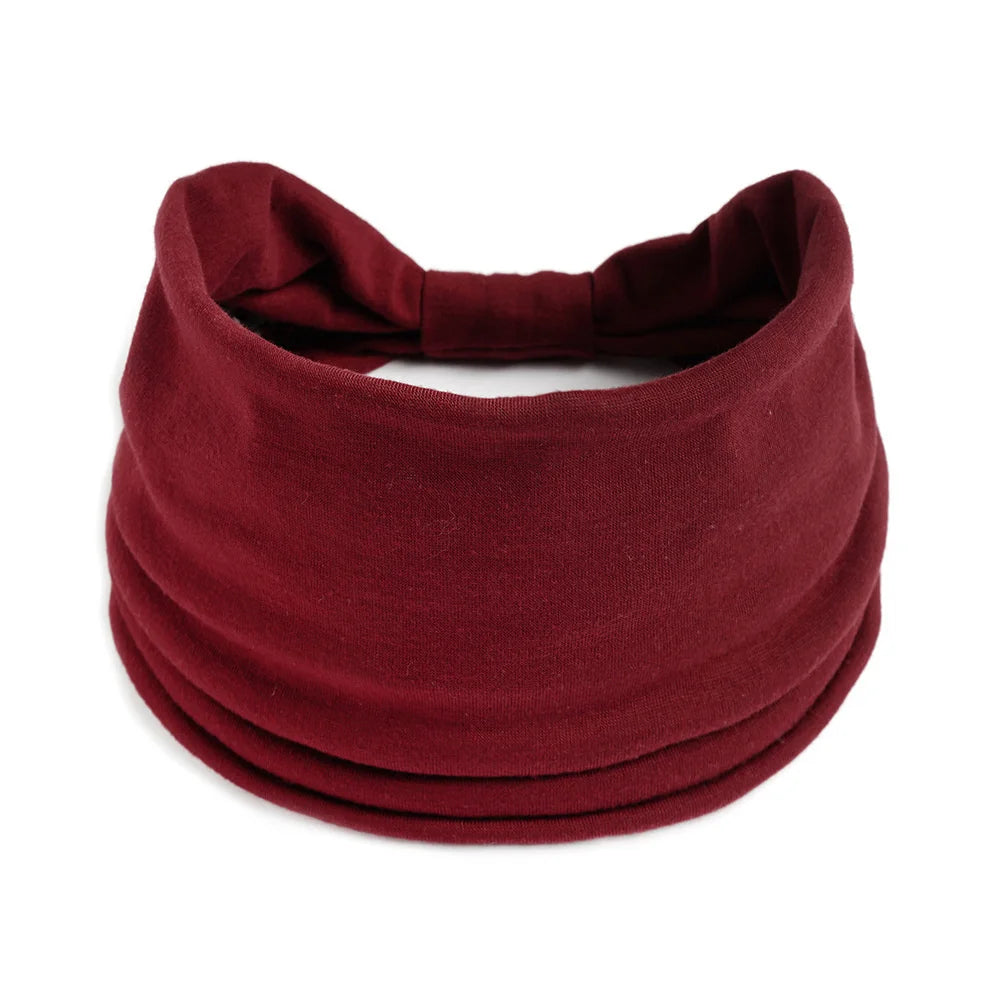 Wide Cotton Headbands for Women