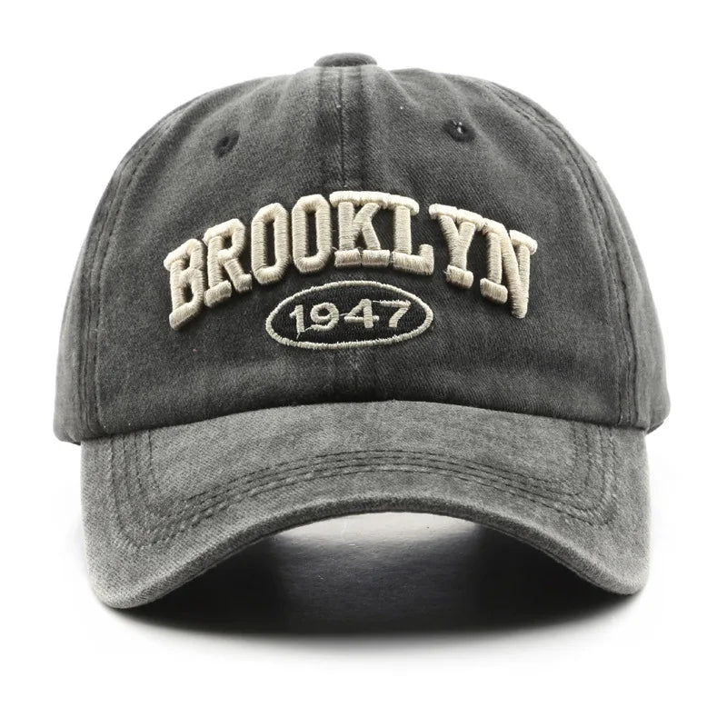 Retro Brooklyn Embroidered Baseball Cap