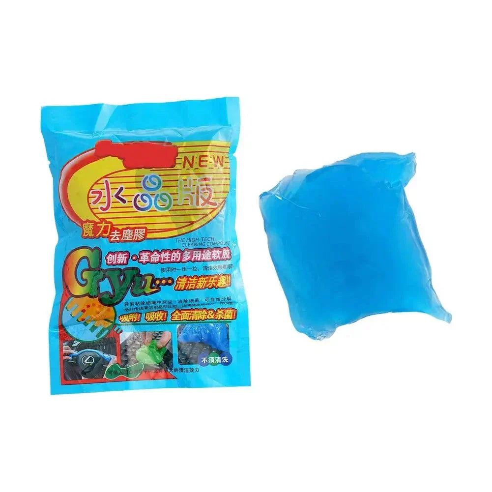 Eco-friendly car interior cleaning gel for dashboard and steering wheel dust removal