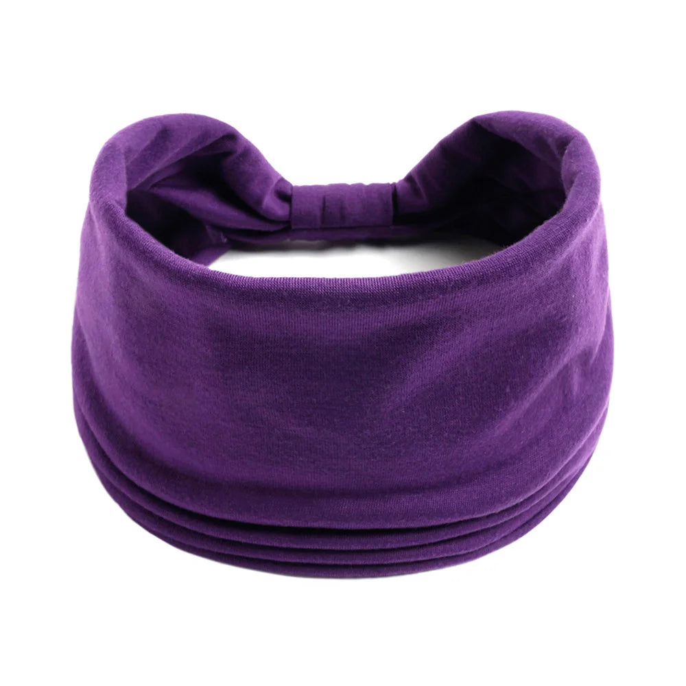Wide Cotton Headbands for Women