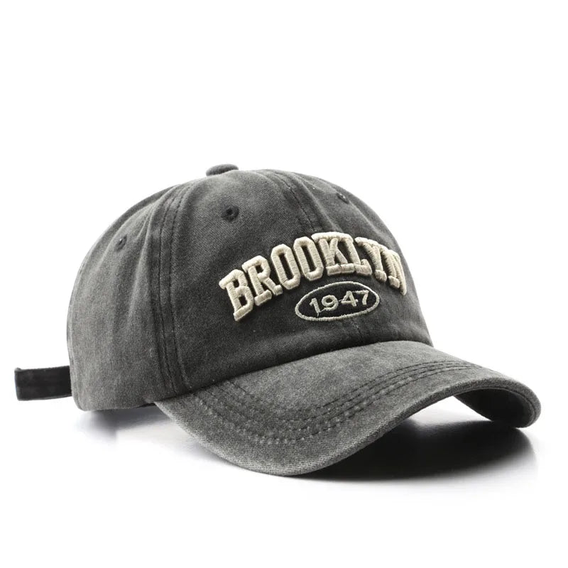 Retro Brooklyn Embroidered Baseball Cap
