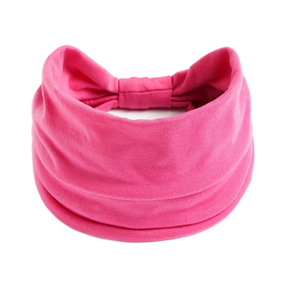 Wide Cotton Headbands for Women