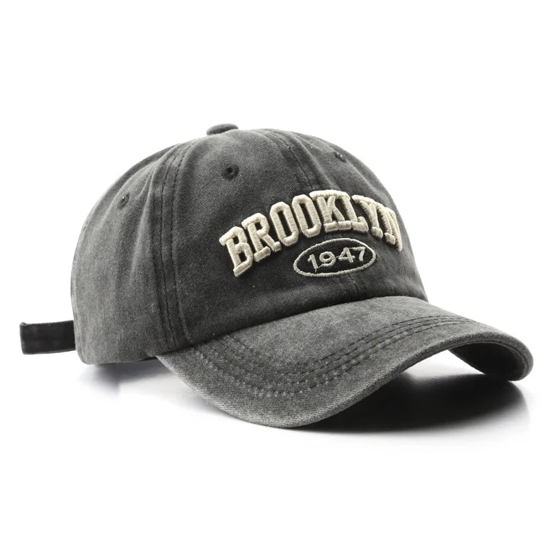 Retro Brooklyn Embroidered Baseball Cap
