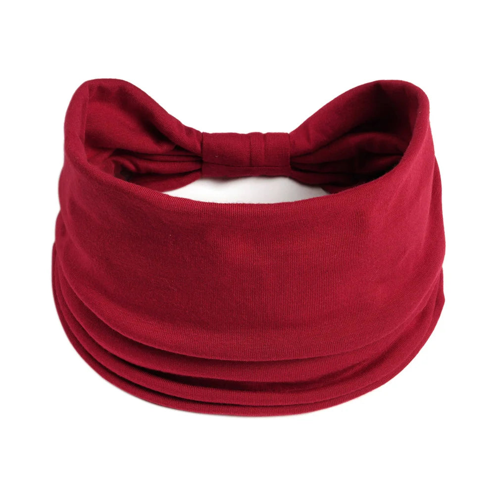 Wide Cotton Headbands for Women