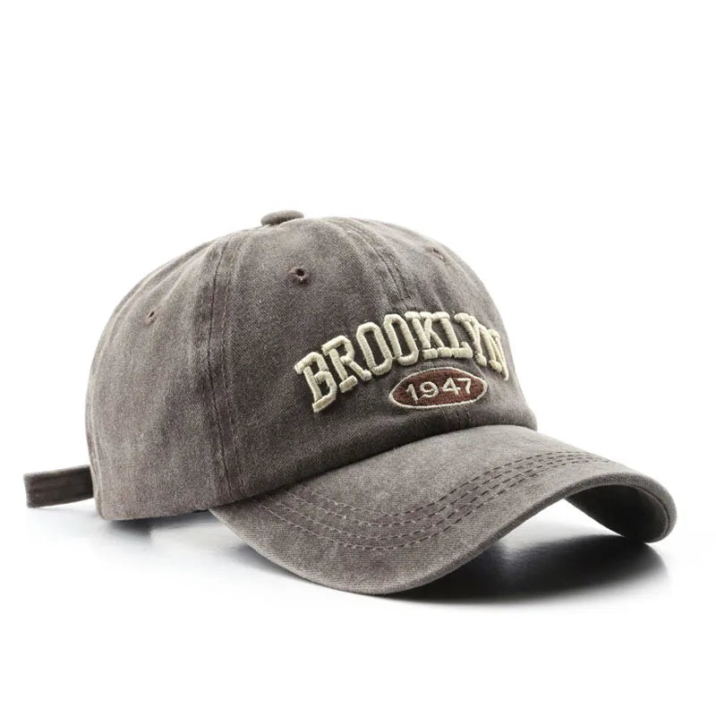 Retro Brooklyn Embroidered Baseball Cap