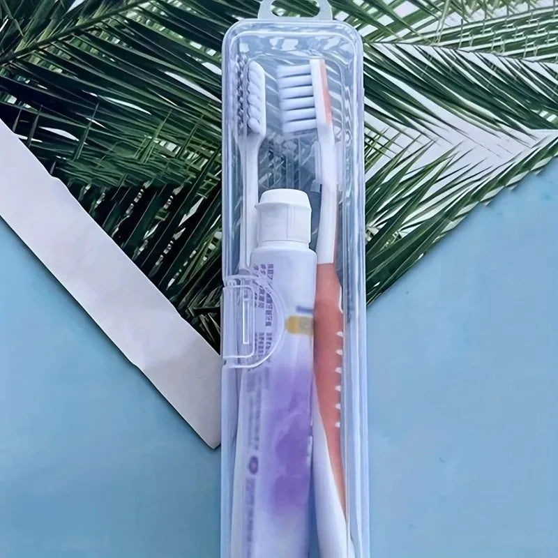 Transparent Travel Toothbrush Organizer