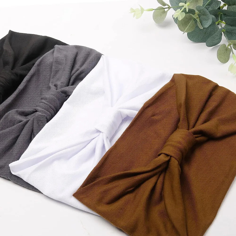 Wide Cotton Headbands for Women
