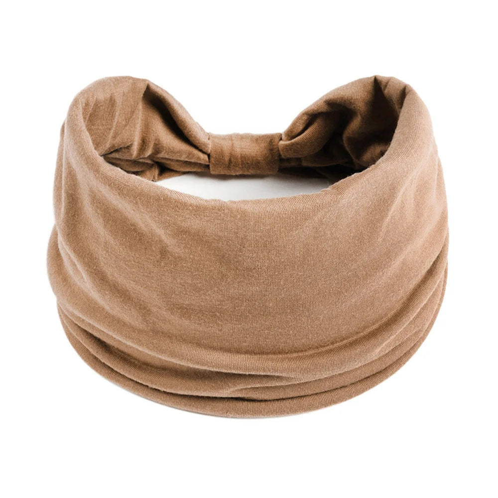 Wide Cotton Headbands for Women