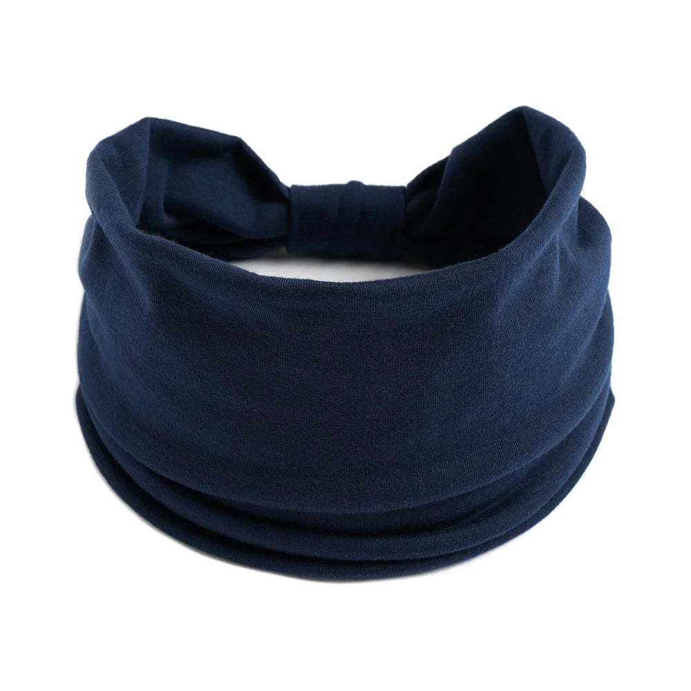 Wide Cotton Headbands for Women