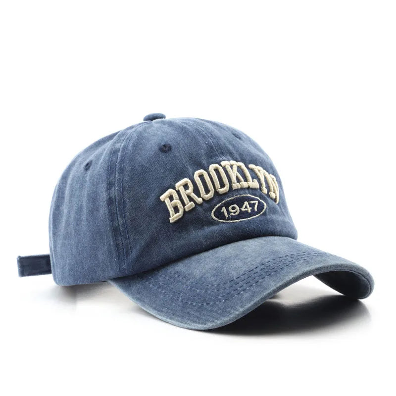 Retro Brooklyn Embroidered Baseball Cap