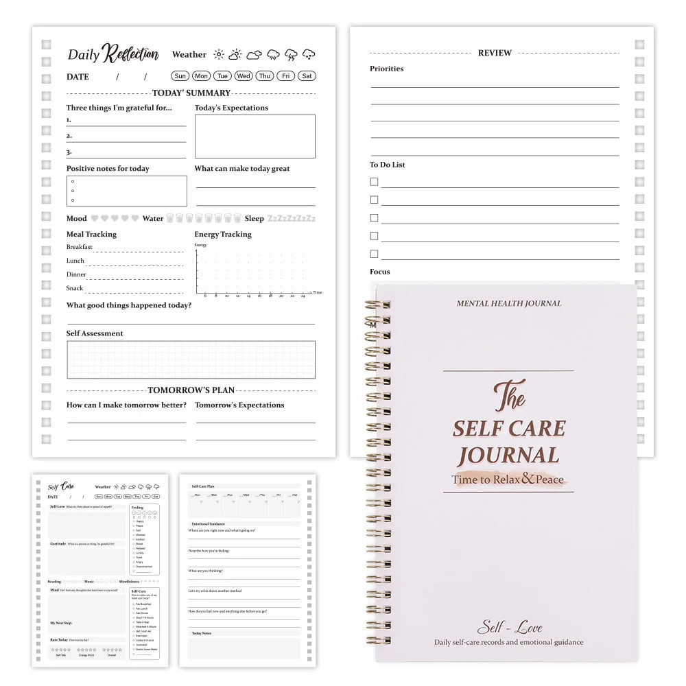 A5 Daily Self-Care Journal