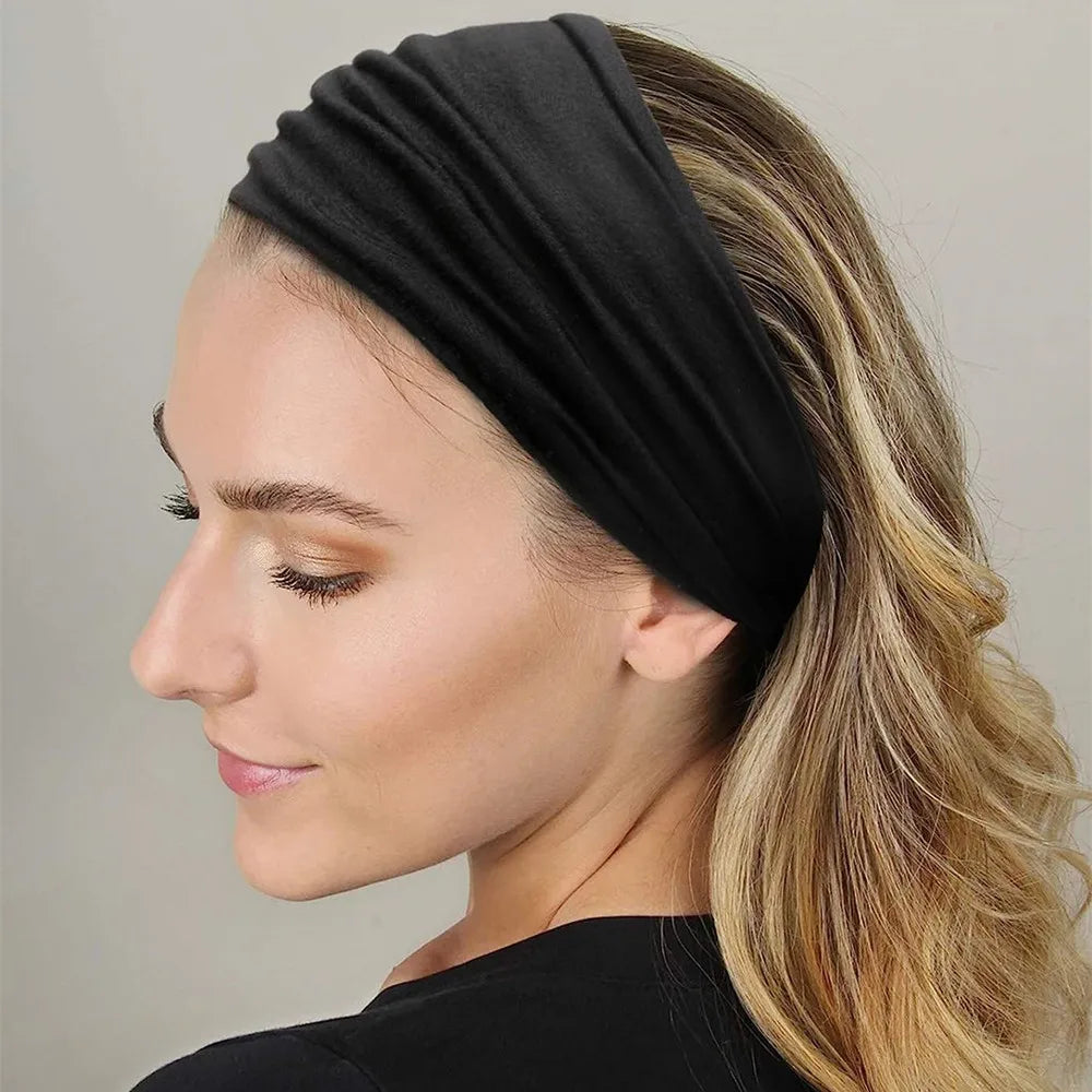 Wide Cotton Headbands for Women