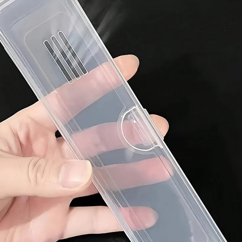 Transparent Travel Toothbrush Organizer
